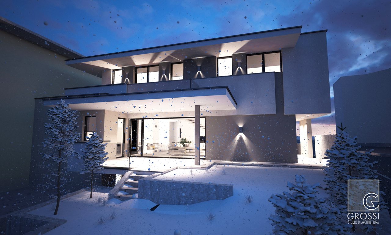 Demoricostruzione edificio unifamiliare, Rendering