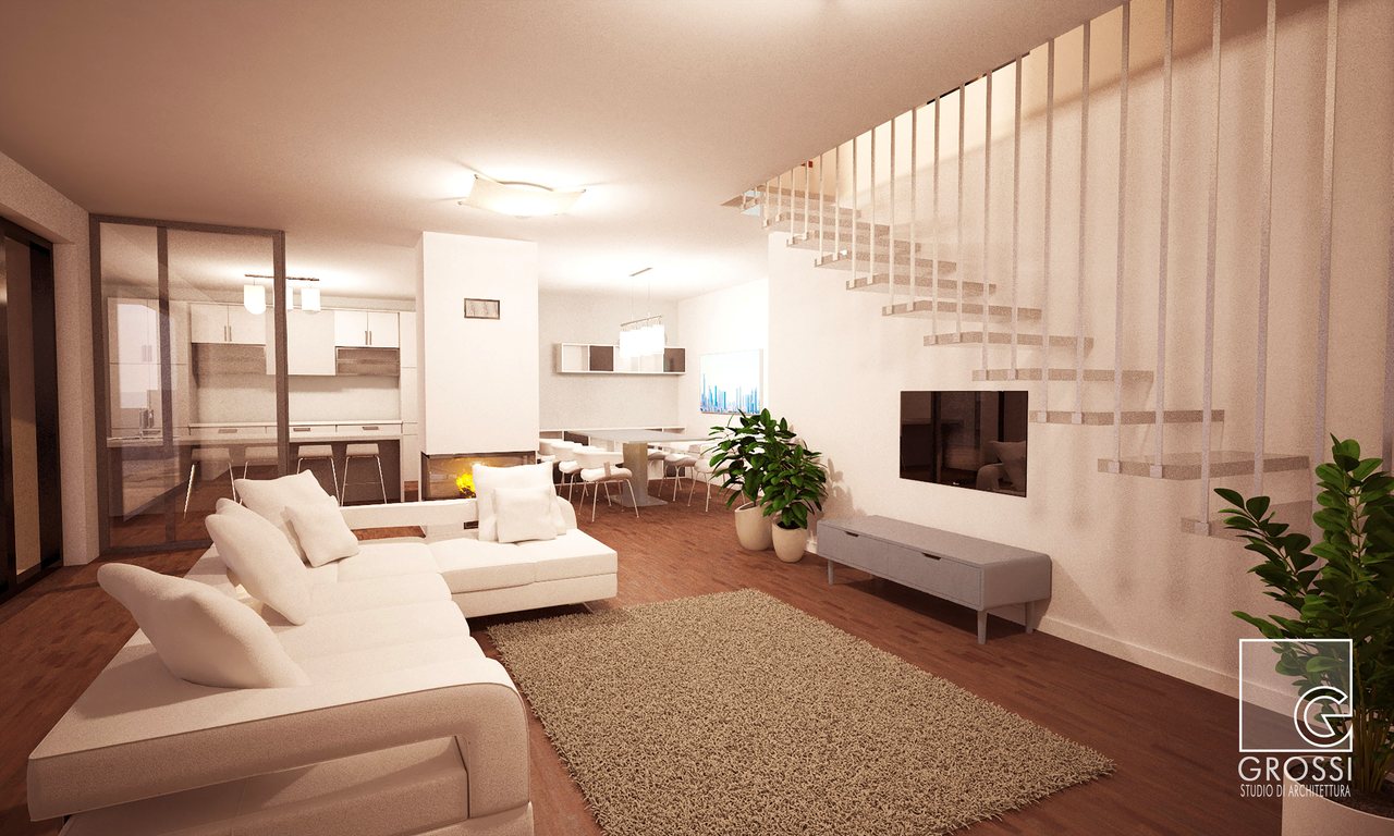 Demoricostruzione edificio unifamiliare, Rendering