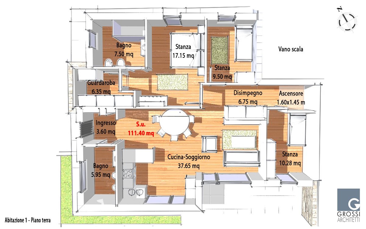 Villa P3, Rendering